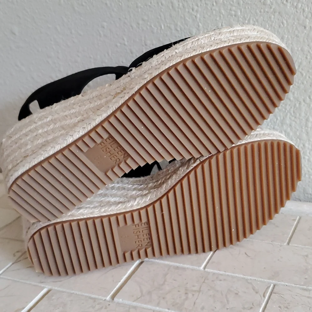NEW Eileen Fisher Espadrille Sandals - Picture 7 of 8